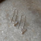 Sterling silver Sui Dhaga earrings with moonstone butterfly and pearls  
