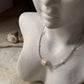 Baroque Pearl , Aquamarine & Fresh Water Pearls 925 Sterling Silver Choker Necklace
