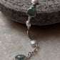Delicate sterling silver bracelet with kyanite stones 