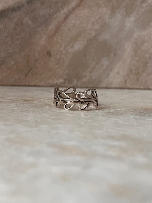 Vines - leaf 925 Sterling Silver Ring