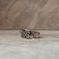 3D Floral Patch Cut Out Band 925 Sterling Silver Ring