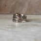 Feather Wrap Adjustable 925 Sterling Silver Ring