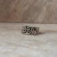 3D Floral Patch Cut Out Band 925 Sterling Silver Ring