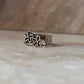 3D Floral Patch Cut Out Band 925 Sterling Silver Ring