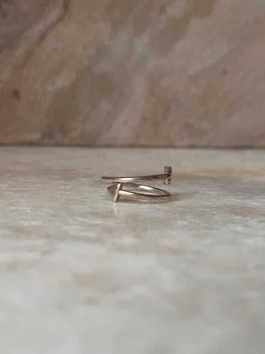 Arrow Adjustable 925 Sterling Silver Ring