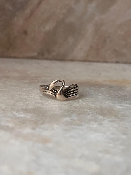 Swan 925 Sterling Silver Ring