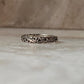 Thin Vintage Motif 925 Sterling Silver Band Ring