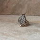 Plain Antique Boho Poisen /Storage 925 Sterling Silver Ring