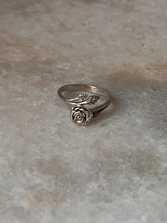Vintage Rose 925 Sterling Silver Ring
