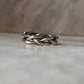 Chunky Twist Braided Adjustable Handcrafted 925 Sterling Silver Ring