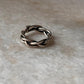 Chunky Twist Braided Adjustable Handcrafted 925 Sterling Silver Ring