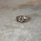Flower and leaf design 925 sterling silver ring  