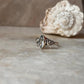 Blue Topaz Marquis Cut Boho 925 Sterling Silver Ring