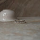 Clear Quartz Five Baguette Stone 925 Sterling Silver Ring