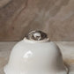 Clear Quartz Master Healer Round Boho 925 Sterling Silver Ring