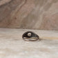 Clear Quartz Master Healer Round Boho 925 Sterling Silver Ring