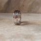 Hammered Spinner/ Meditation/ Jaap 925 Sterling Silver Ring