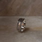 Hammered Spinner/ Meditation/ Jaap 925 Sterling Silver Ring