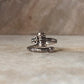 Damru Trishul Adjustable 925 Sterling Silver Ring