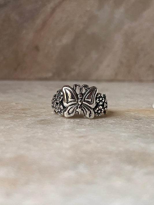 Butterfly Forest 925 Sterling Silver Ring