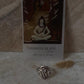 Shiv -Shakti / Aum - Trishul Round 925 Sterling Silver Ring