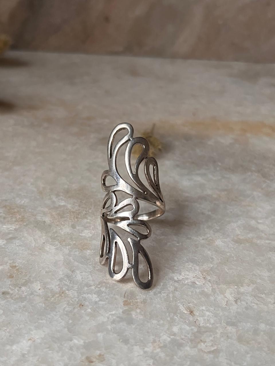 Bali Leaf 925 Sterling Silver Ring