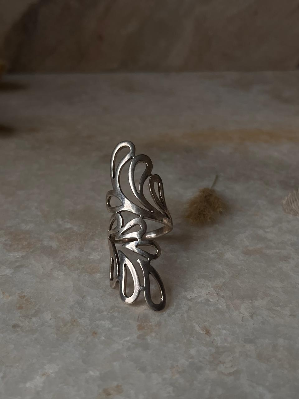 Bali Leaf 925 Sterling Silver Ring