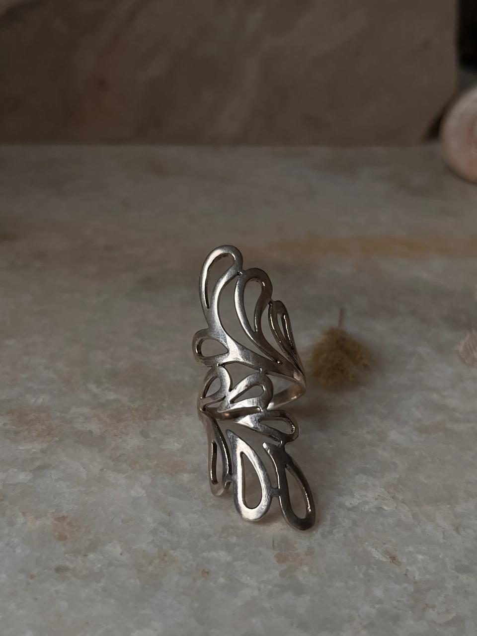 Bali Leaf 925 Sterling Silver Ring