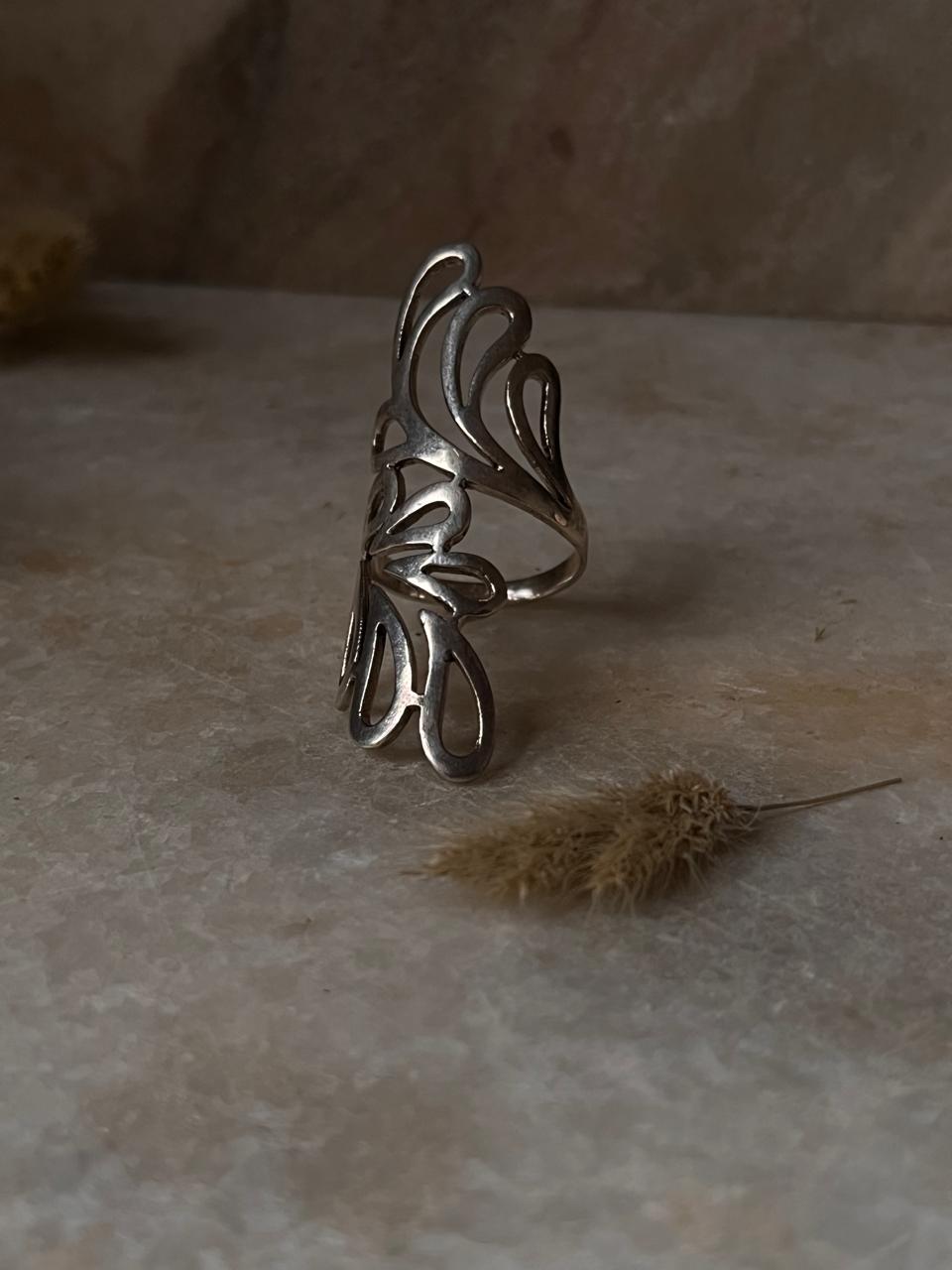 Bali Leaf 925 Sterling Silver Ring