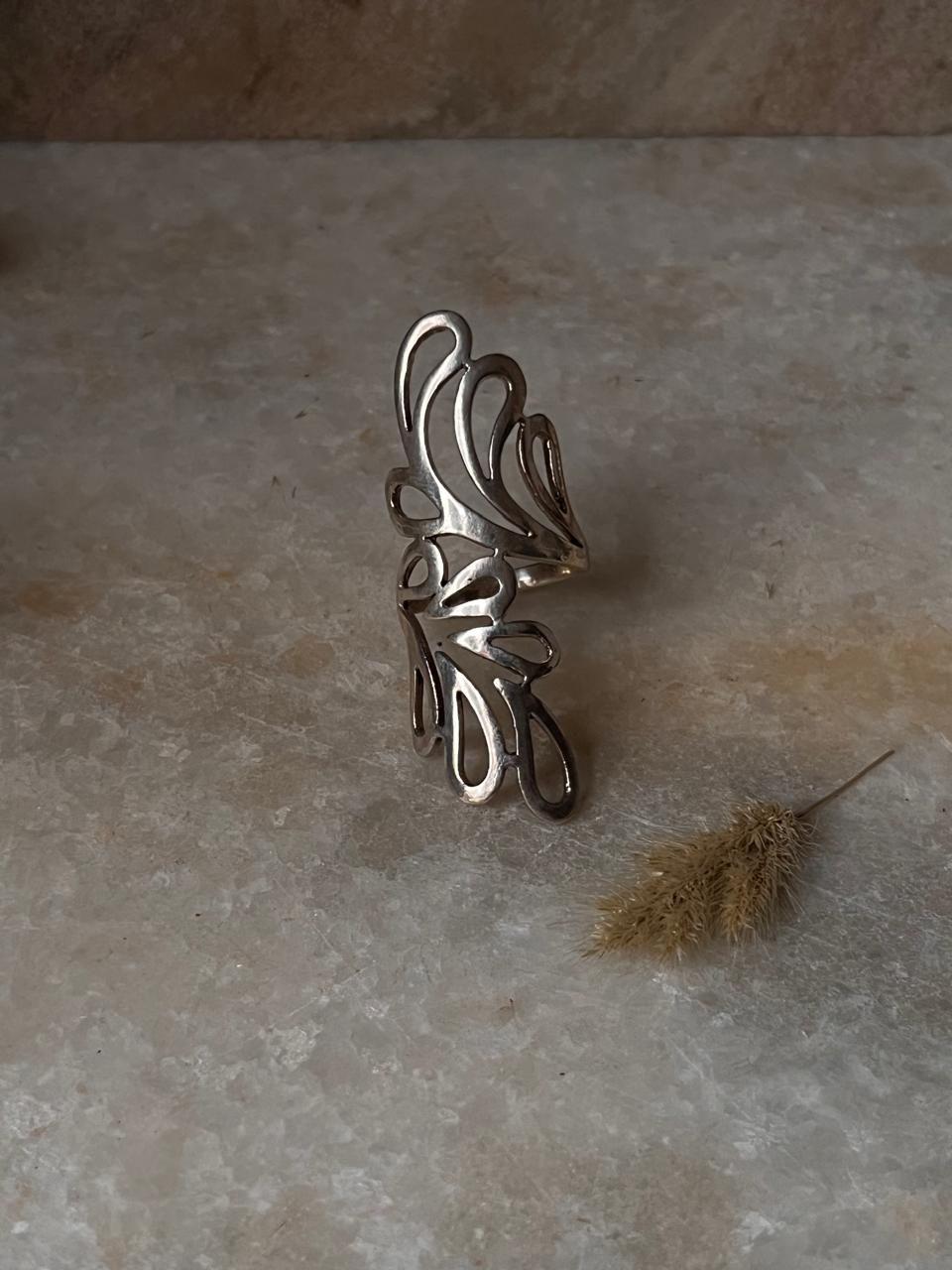 Bali Leaf 925 Sterling Silver Ring