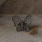 Big Filigree Handcrafted Butterfly 925 Sterling Silver Ring