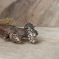 Detailed Garden Motif Adjustable 925 Sterling Silver Ring