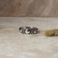 Tribal Rawa Dot Band 925 Sterling Silver Ring