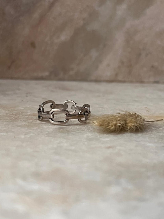 Link Band 925 Sterling Silver Ring