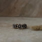 3 Daises 925 Sterling Silver Ring