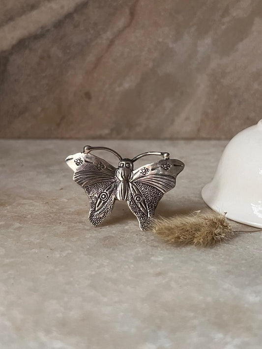 Moth 925 Sterling Silver Ring