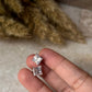 White Cz Square Cut Statement 7MM Studs 925 Sterling Silver Earrings