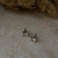 White Cz Square Cut Statement 7MM Studs 925 Sterling Silver Earrings