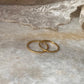 Gold Vermeil Small Dot & Rope Band Stack Set 925 Sterling Silver Ring