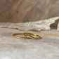 Gold Vermeil Small Dot & Rope Band Stack Set 925 Sterling Silver Ring