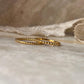 Gold Vermeil Big Dot & Rope Band Stack Set 925 Sterling Silver Ring