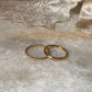 Gold Vermeil Rope & Plain Round Band Stack Set 925 Sterling Silver Ring