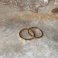 Gold Vermeil Hammered & Star Hammered Band Stack Set 925 Sterling Silver Ring