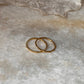 Gold Vermeil Small Dot & Star Hammered Stack Set 925 Sterling Silver Ring