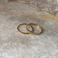 Gold Vermeil Small Dot & Big Dot Stack Set 925 Sterling Silver Ring