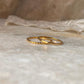 Gold Vermeil Small Dot & Star Hammered Stack Set 925 Sterling Silver Ring