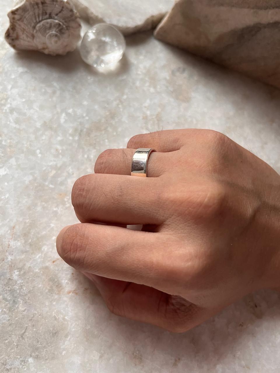 Plain Thick Band 925 Sterling Silver Ring