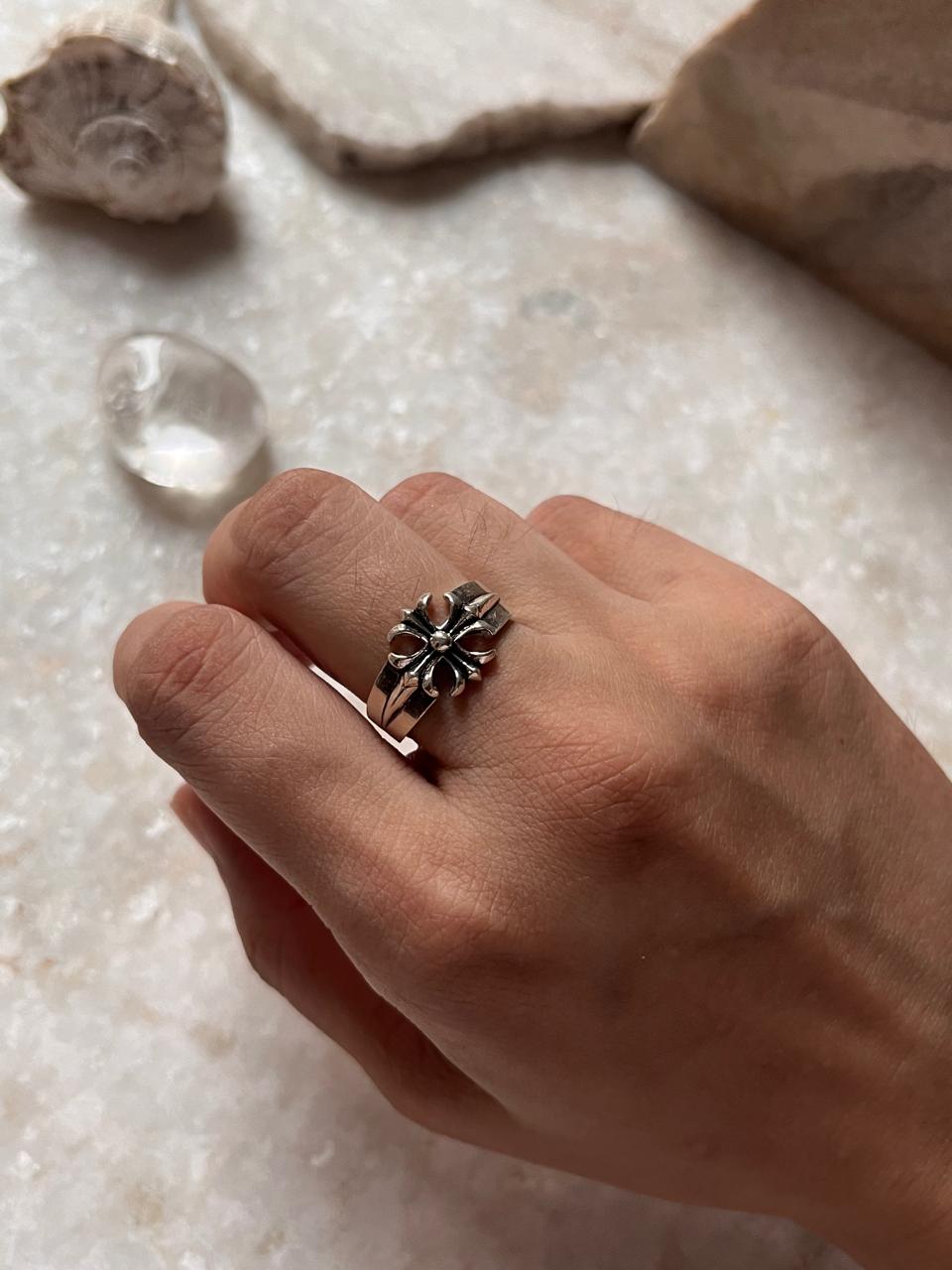 Fleur De Lis 925 Sterling Silver Ring
