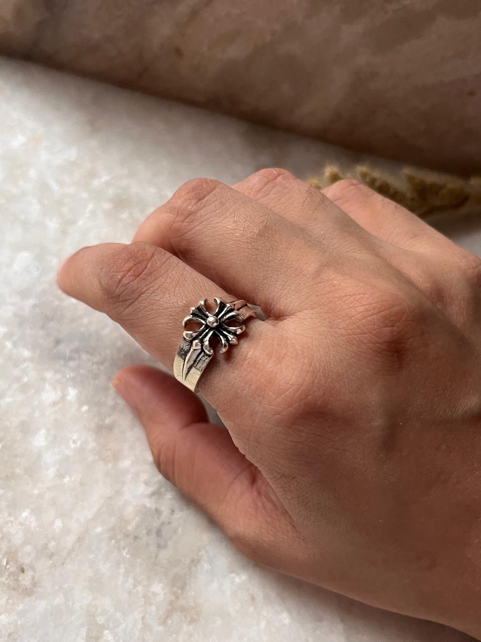 Fleur De Lis 925 Sterling Silver Ring