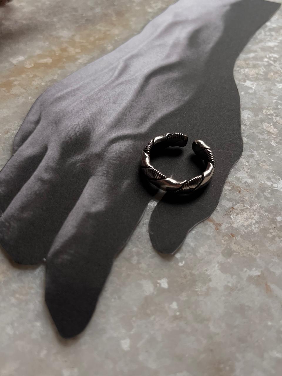 Double Design 925 Sterling Silver Band Unisex Ring